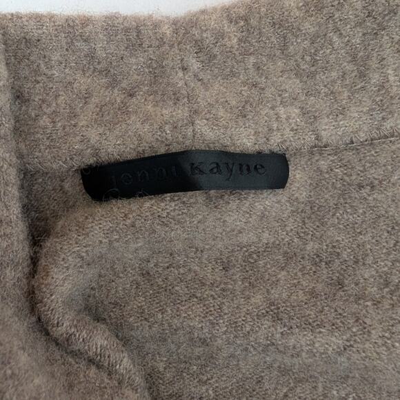 Jenni Kayne Open Front Sweater Coat Oatmeal Merino Wool Blend Size XS Oversized - Picture 6 of 9